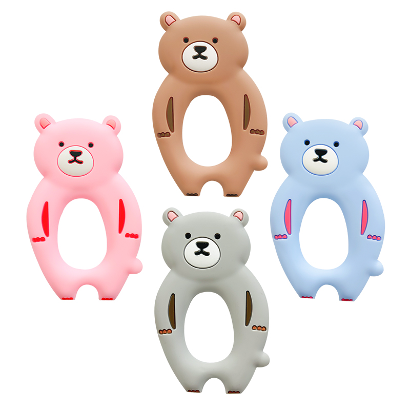 Baby Products Photos - 1 stücke Silikon Bär Beißring nagetier