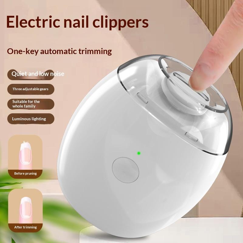 Baby Nail Trimmer Electric - 2-in-1 Elektrischer Nagelknipser mit LED-Licht, automatischer