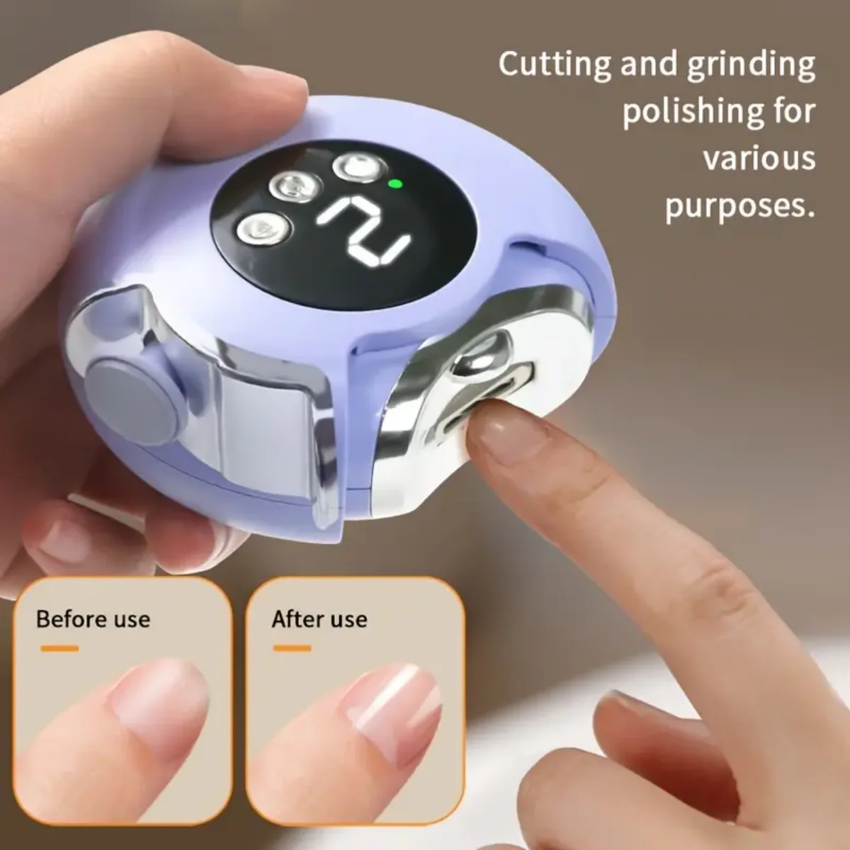 Baby Nail Trimmer Electric - 3-in-1 elektrischer Nagelknipser für Babys und
