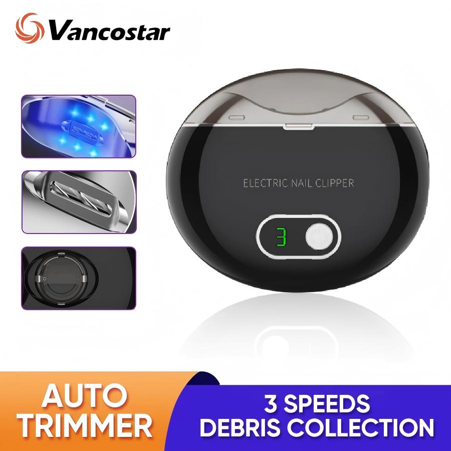 Baby Nail Trimmer Electric - Elektrischer Nagelknipser mit 3 Geschwindigkeiten für