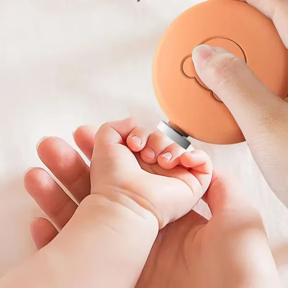 Baby Nail Trimmer Electric - Elektrisches Baby-Nagelpflegeset mit Feile & Schere