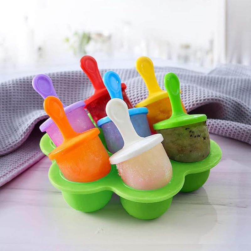 1pc 7 Löcher DIY Eis Pops Sili – Baby Products Cream Bewertung und Preis