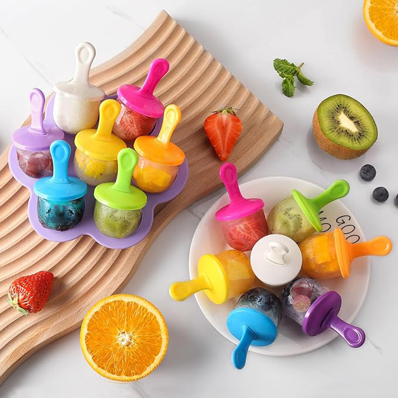 1pc 7 Löcher DIY Eis Pops Sili – Baby Products Cream Bewertung und Preis